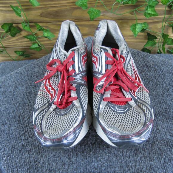 Saucony Women's Omni 11 Sneaker Silver Synthetic Sz 8 Medium Gently Used 2025 - Picture 2 of 7